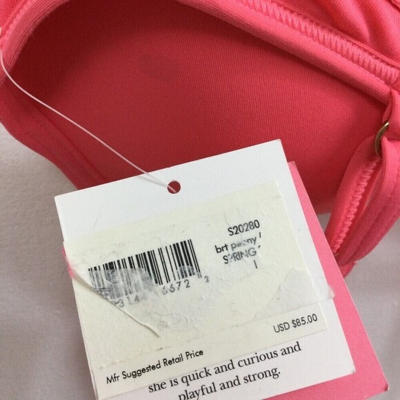 Kate Spade Women Bright Peony Spring Twisted Tie Bikini Bra Top S20280 Large NWT - Picture 10 of 11